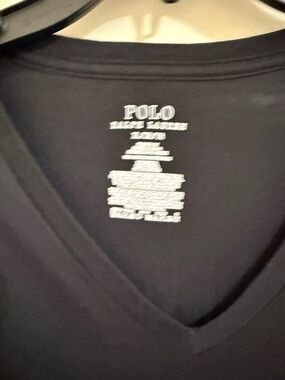 Polo by Ralph Lauren Black V-Neck Tee